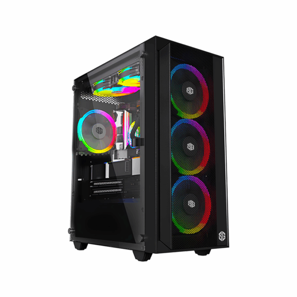 BOITIER SG AIRFLOW 4 FAN FRGB NOIR
