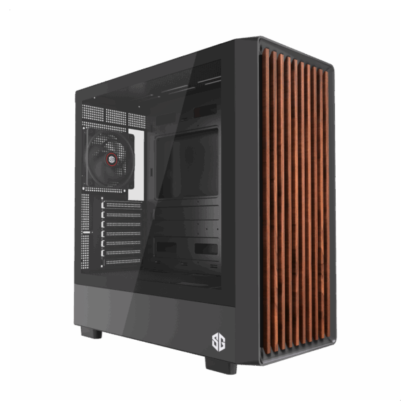 BOITIER SG WOOD 4 FAN NOIR