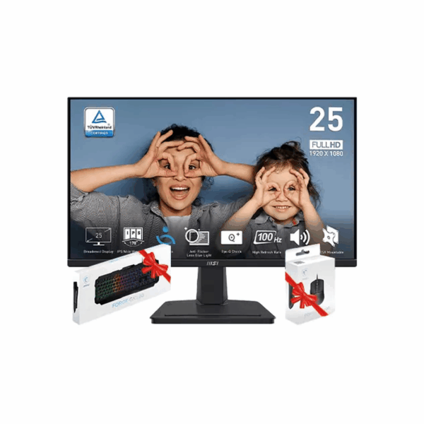 BUNDLE MONITEUR MSI PRO MP251 24.5" 100HZ + GM100 + GK100