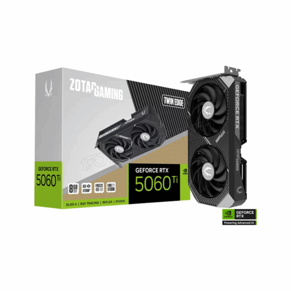 CARTE GRAPHIQUE ZOTAC GAMING GEFORCE RTX 5060 TI 8GB TWIN EDGE