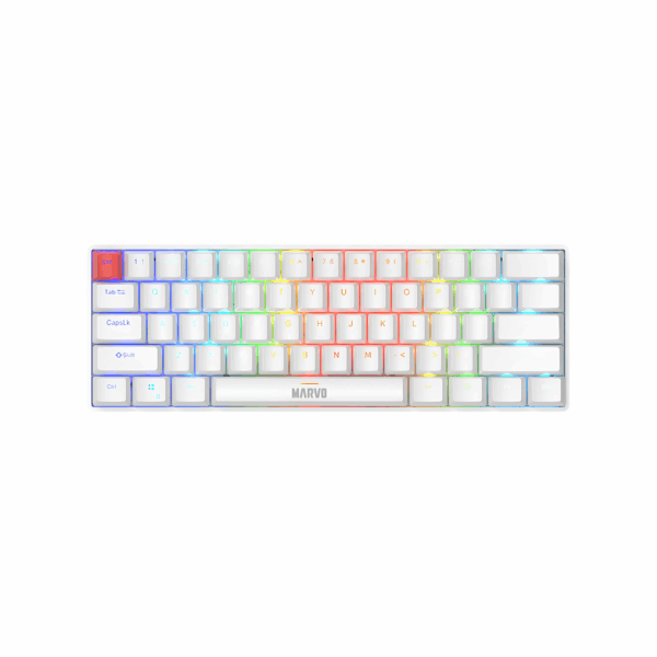 CLAVIER MARVO KG933G SABER 61 EN WHITE